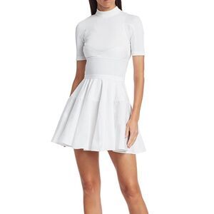 New Alexander Wang Ribbed Corset Cotton Dress 10